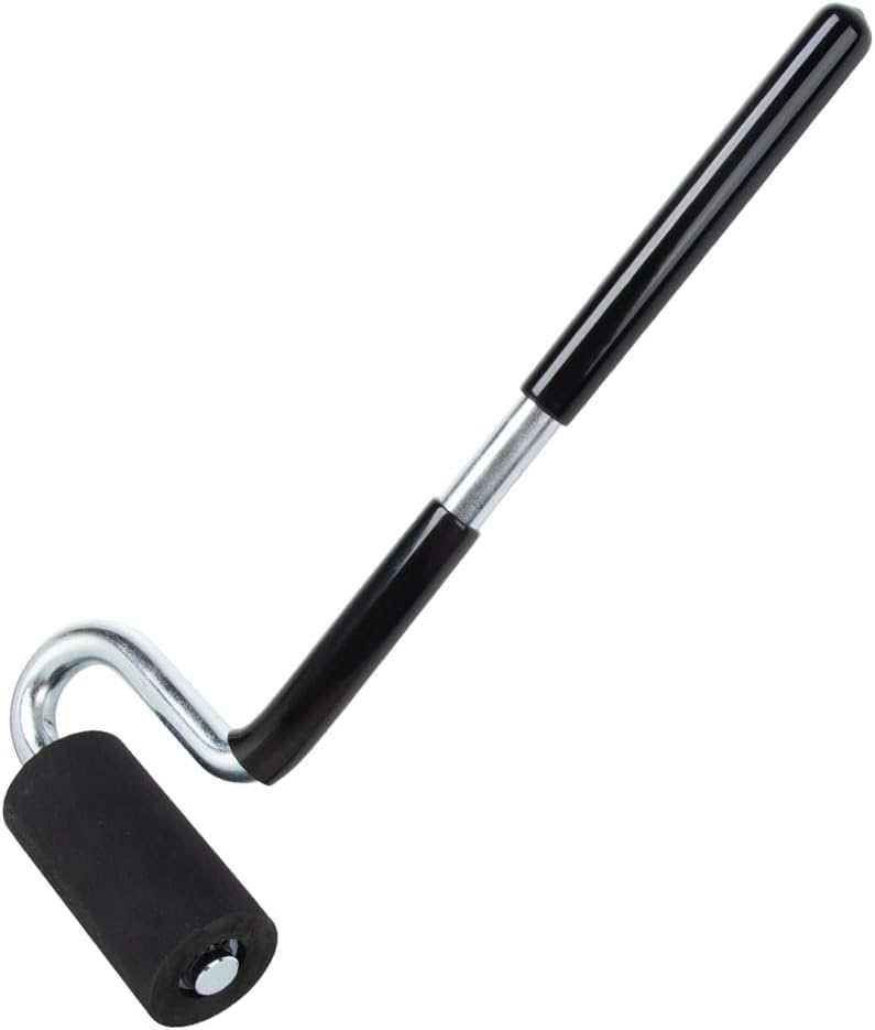 O'SKOOL 12" Edge Banding Roller – Rubber J Roller with Long Handle for Laminate, Veneer, Flooring, and Wall Applications, VAL006 - Image 1